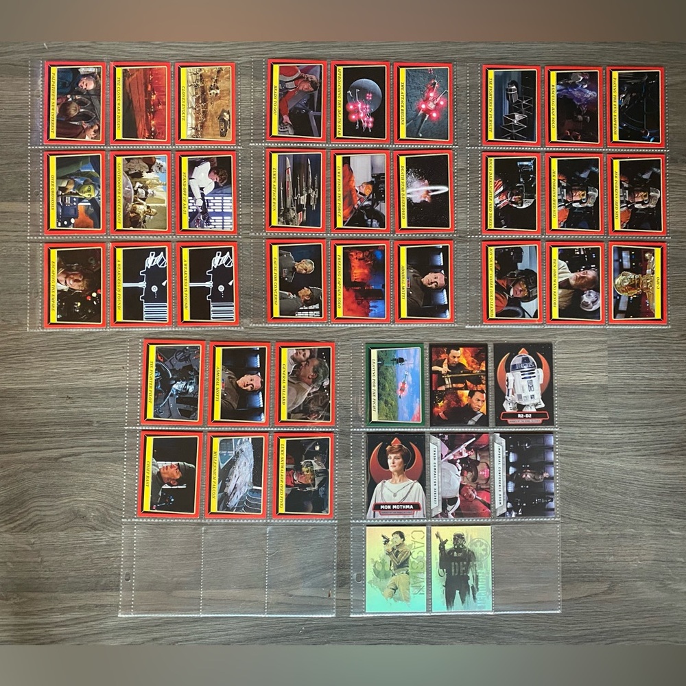 Star Wars Rogue One Mission Briefing Trading Card Collection ( Incomplete )